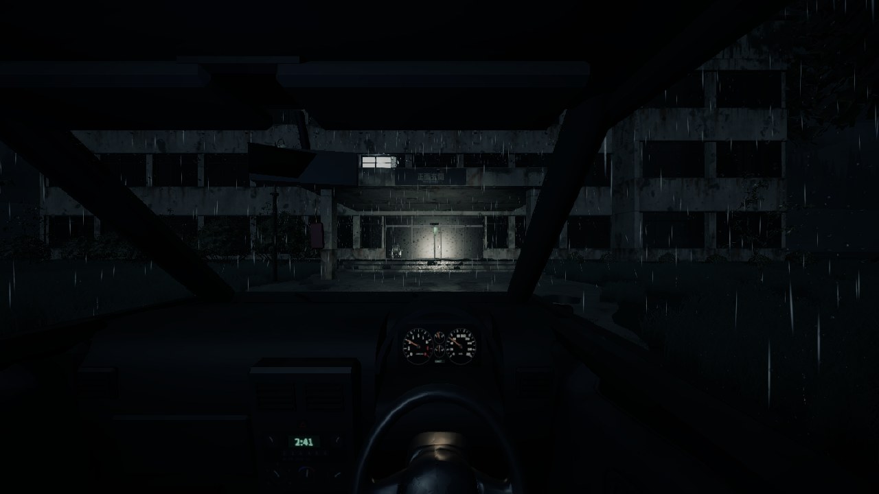 R.E.C.A.L.L. 雨の中を施設へ向かう運転シーン